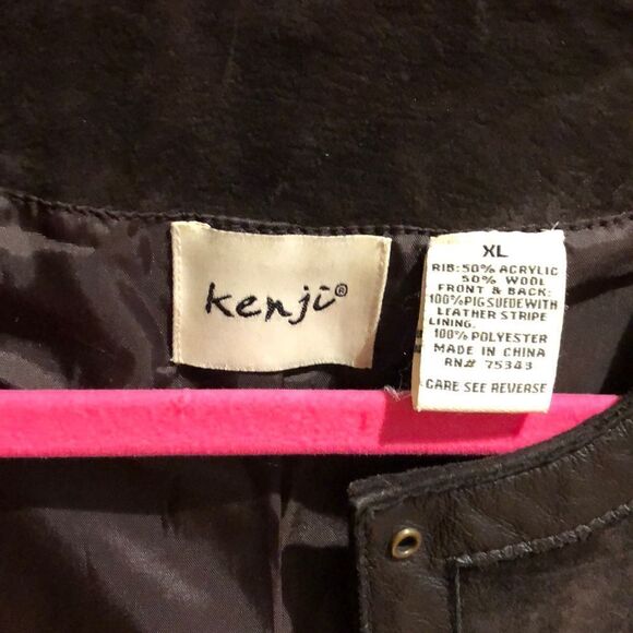 Kenji suede/sweater coat - Picture 2 of 4